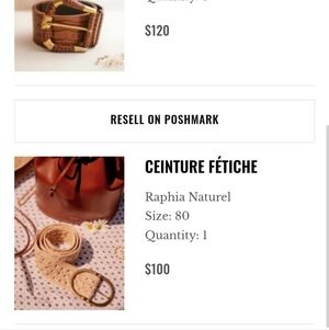 Raffia Woven Belt in Natural